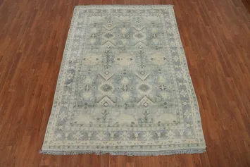 Geometric Oushak Oriental Area Rug 6x8