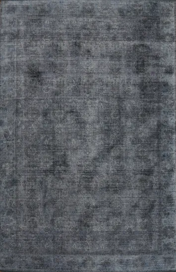 Slate Color Oushak Indian Area Rug 6x8