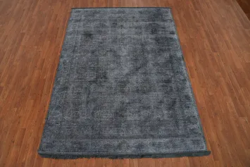 Slate Color Oushak Indian Area Rug 6x8