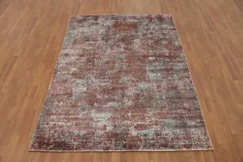 All-Over Modern Abstract Indian Area Rug 6x8
