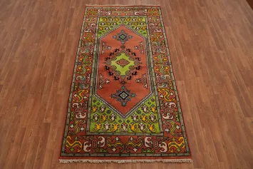 Geometric Wool Heriz Serapi Handmade Rug 4x8