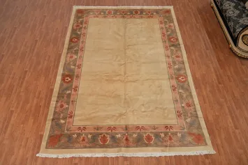 Vintage Wool Nepalese Handmade Large Rug 10x14