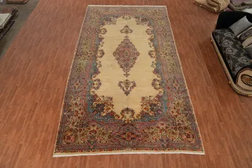 Vegetable Dye Kerman Persian Large Rug 10x19