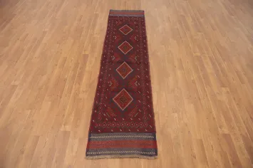 Tribal Wool Balouch Handmade Runner Rug 2x7