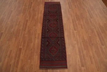 Tribal Red Balouch Oriental Runner Rug 2x8