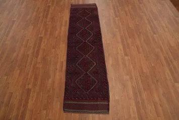Tribal Wool Balouch Afghan Runner Rug 2x8