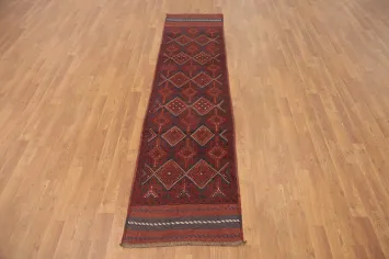 Tribal Wool Balouch Oriental Runner Rug 2x8