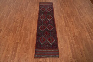 Tribal Wool Balouch Oriental Runner Rug 2x8