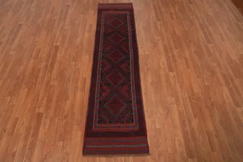 Tribal Wool Balouch Oriental Runner Rug 2x8