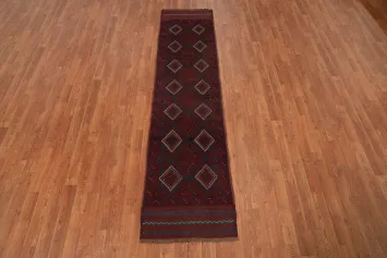 Tribal Wool Balouch Oriental Runner Rug 2x8