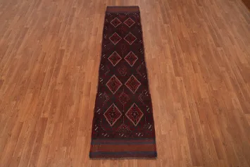 Tribal Wool Balouch Oriental Runner Rug 2x8