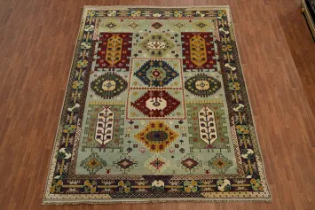 Handmade Wool Kazak Indian Area Rug 9x12