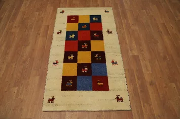 Vibrant Animals Gabbeh Rug 2x4 Adding a Playful Touch to Any Room