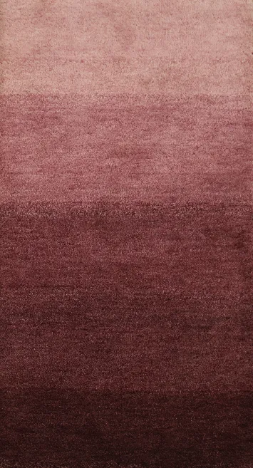 Elegant Gradient Gabbeh Rug 3x5 in Warm Berry Shades for Cozy Spaces