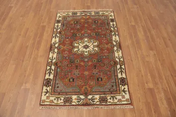 Geometric Kazak Indian Rug 3x5