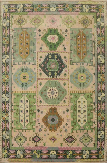 Geometric Kazak Indian Area Rug 9x12