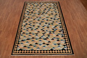 Vegetable Dye Gabbeh Room Size Area Rug 6x9