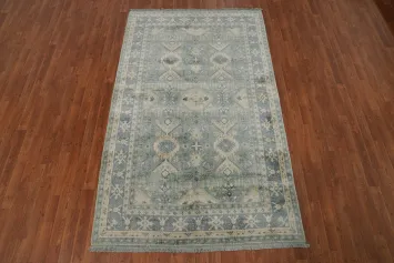 Geometric Oushak Room Size Area Rug 5x8