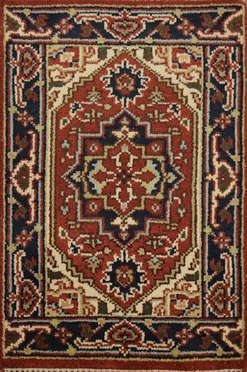 Geometric Heriz Serapi Accent Rug 2x3