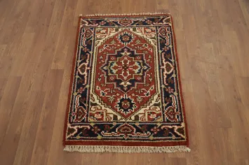 Geometric Heriz Serapi Accent Rug 2x3