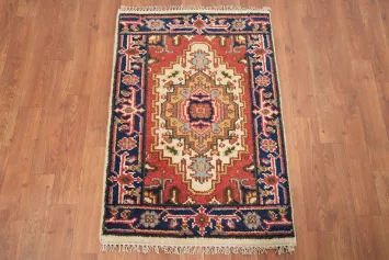 Geometric Heriz Serapi Accent Rug 2x3