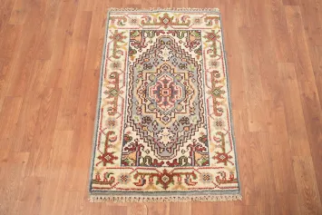 Handmade Gray Heriz Serapi Foyer Rug 2x3