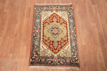 Geometric Heriz Serapi Foyer Rug 2x3