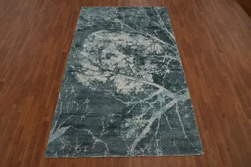 Nature Print Abstract Modern Area Rug 5x8