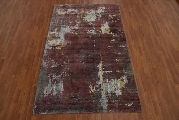 Handmade Modern Abstract Area Rug 5x8
