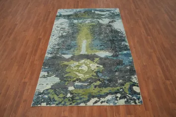 Nature Print Modern Abstract Area Rug 5x8