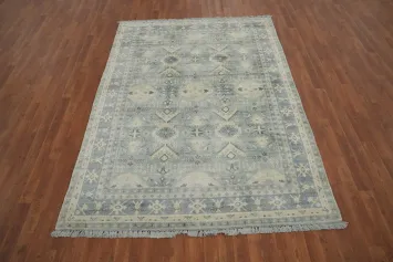 Geometric Oushak Oriental Area Rug 6x8