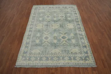 Geometric Oushak Oriental Area Rug 5x8