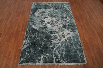 Nature Print Abstract Modern Area Rug 5x8