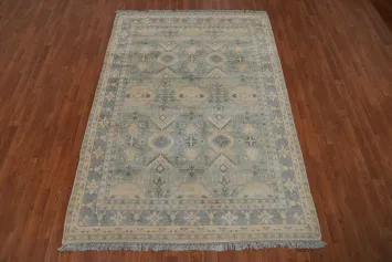 Geometric Oushak Oriental Area Rug 6x8
