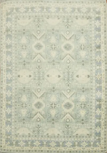 Soft Toned Viscose Silk Rug with Distinctive Patterns for Elegant Home Decor 6x8