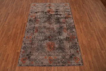 Geometric Oushak Room Size Area Rug 5x8