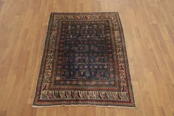 Pre-1900 Antique Shirvan Vegetable Dye Rug 3x4