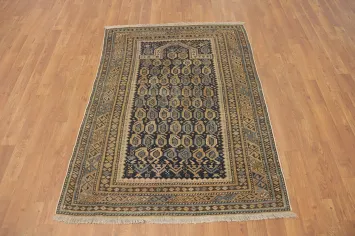 Pre-1900 Antique Kazak Vegetable Dye Rug 3x5