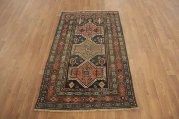 Pre-1900 Antique Kazak Oriental Rug 3x5