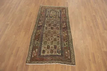 Pre-1900 Antique Kazak Vegetable Dye Rug 3x5