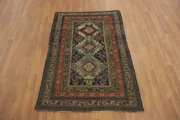 Pre-1900 Antique Shirvan Vegetable Dye Rug 3x5