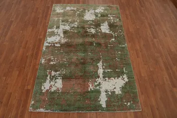Modern Abstract Oriental Area Rug 5x8