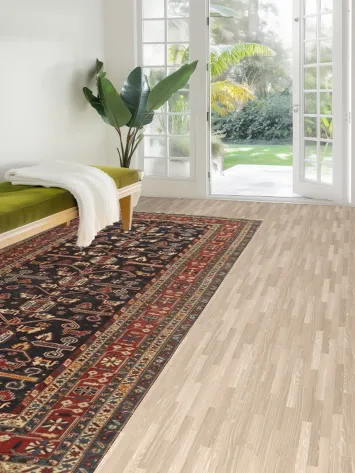 Pre-1900 Antique Shirvan Vegetable Dye Area Rug 5x10