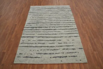 Striped Moroccan Oriental Area Rug 5x8