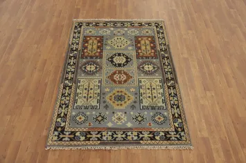 Geometric Kazak Oriental Rug 4x6