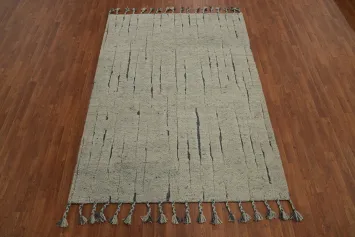 Handmade Moroccan Room Size Area Rug 6x8