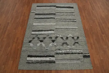 Handmade Moroccan Living Room Area Rug 5x8