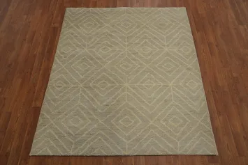 Geometric Moroccan Room Size Handmade Rug 5x6