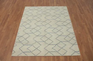 Modern Trellis Gabbeh Living Room Rug 4x5