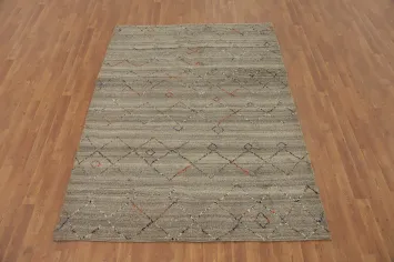Handmade Moroccan Room Size Area Rug 6x8